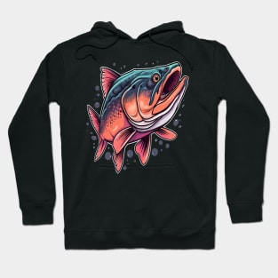 Salmon Coloring Book Hoodie